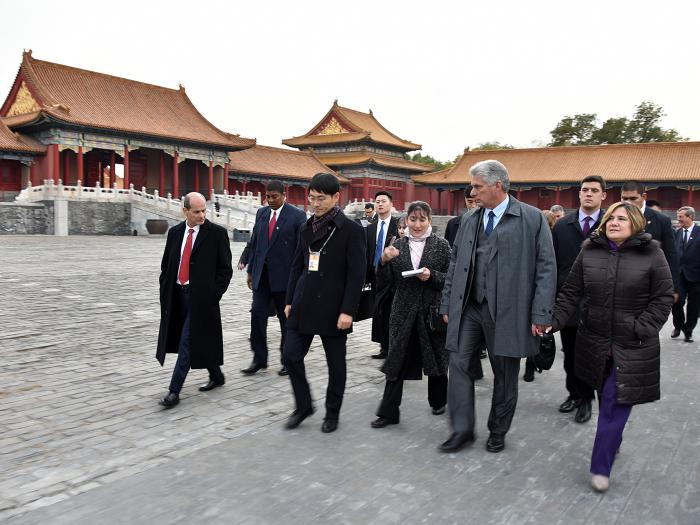 Díaz-Canel en China Díaz-Canel en China