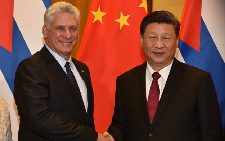 Díaz-Canel y Xi Jinping
