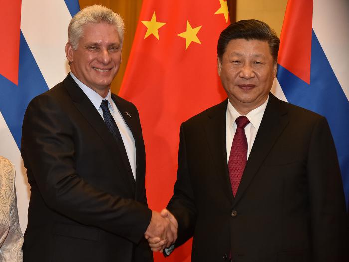 Díaz-Canel y Xi Jinping