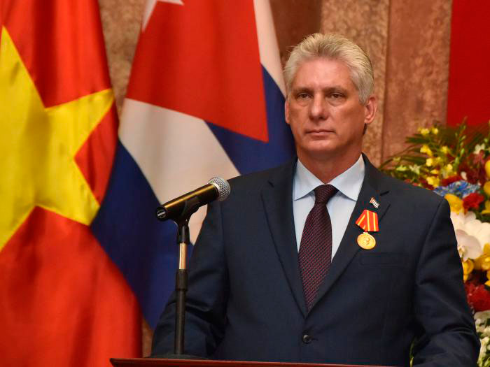 Miguel Díaz-Canel Bermúdez y Nguyen Phu Trong, presidentes de Cuba y Vietnam, respectivamente. Miguel Díaz-Canel Bermúdez y Nguyen Phu Trong, presidentes de Cuba y Vietnam, respectivamente.