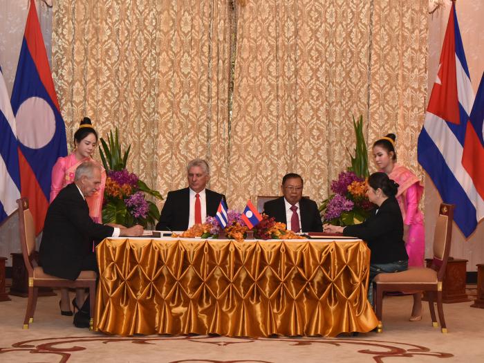 Visita oficial de Díaz-Canel a Laos Visita oficial de Díaz-Canel a Laos