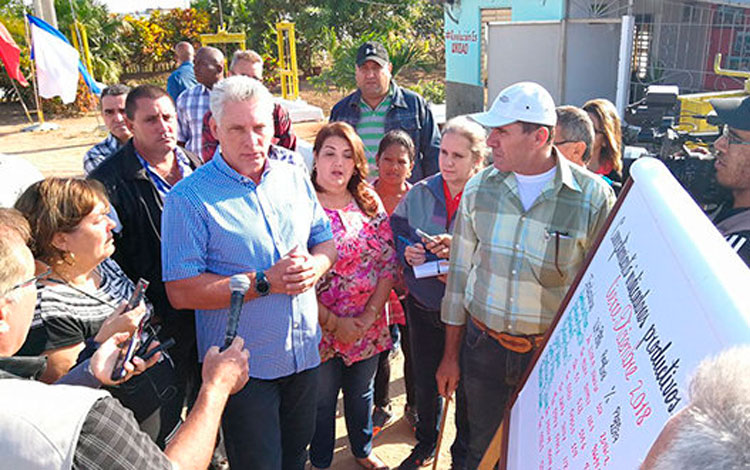 Díaz Canel visita Sancti Spíritus