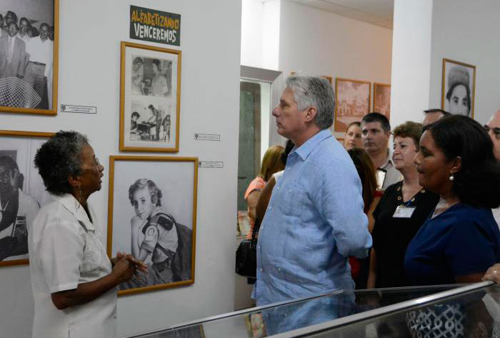 Presidente cubano, Miguel Díaz-Canel, recorre Museo de la Alfabetización. Presidente cubano, Miguel Díaz-Canel, recorre Museo de la Alfabetización.