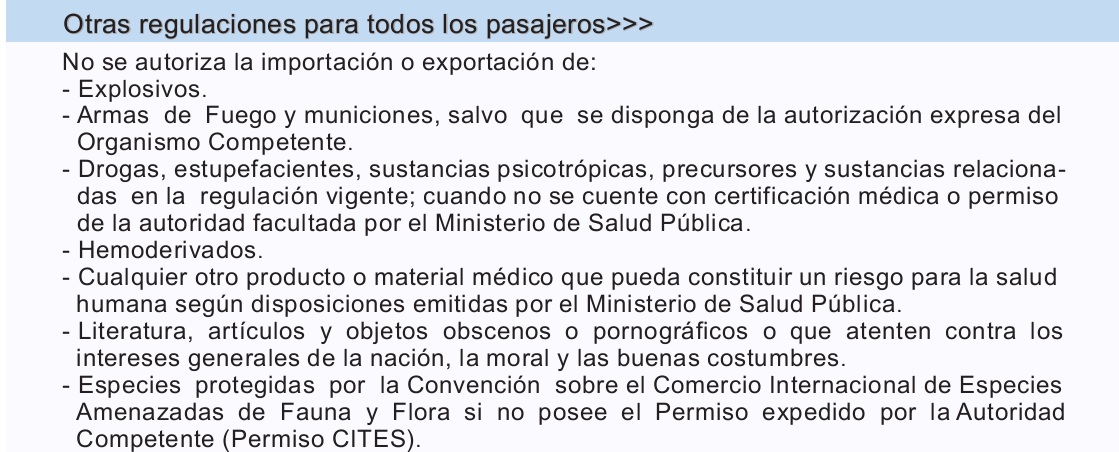 Información de Aduana