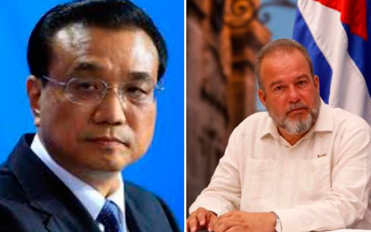primer ministro de China, Li Keqiang y Primer Ministro cubano