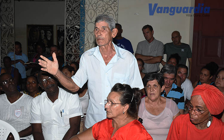 Asamblea piloto en Sagua la Grande