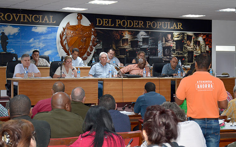Miguel Díaz-Canel en Villa Clara