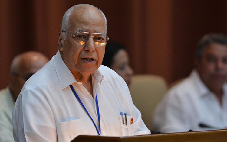 Ricardo Cabrisas, ministro de Economía y Planificación.