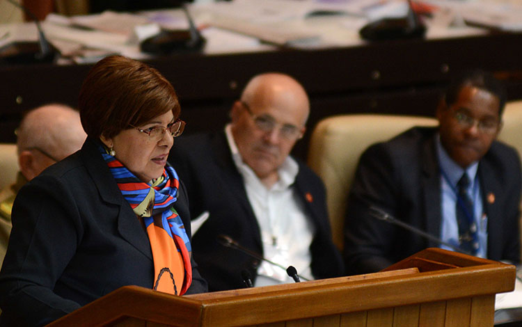 Lina Pedraza, ministra de Finanzas y Precios.