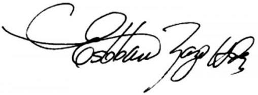 Firma de Esteban Lazo Hernández, presidente de la Asamblea Nacional del Poder Popular.