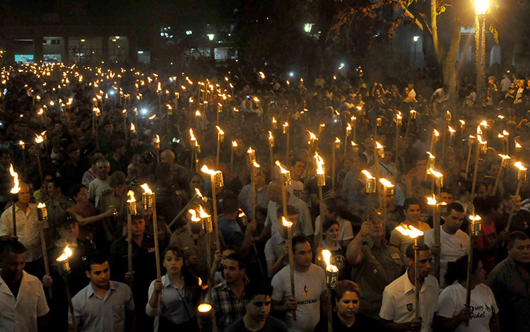 Marcha de las antorchas, Santa Clara, 2017.