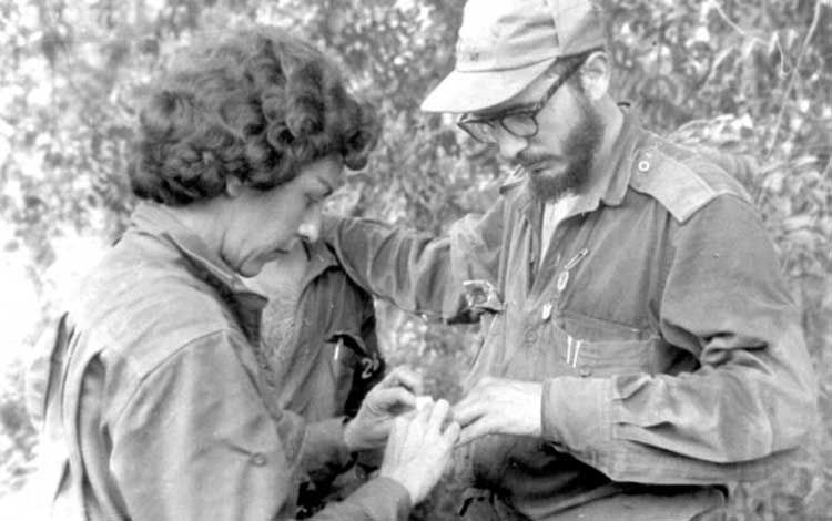 Celia Sánchez y Fidel Castro