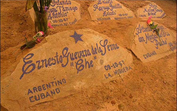 Lugar donde fueron encontrados los restos del Che y de seis de sus compañeros de la guerrilla.