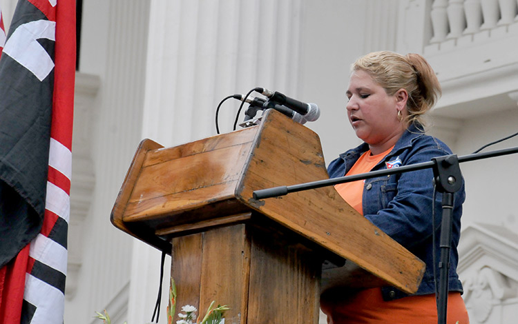 Yaima ígel Hernández, primera secretaria de la UJC en Santa Clara. Yaima ígel Hernández, primera secretaria de la UJC en Santa Clara.