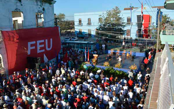 Acto central por el aniversario 60 de la huelga del 9 de abril de 1958.