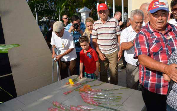 Homenaje a los mártires del 9 de abril de 1958. Homenaje a los mártires del 9 de abril de 1958.