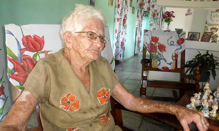 Ana Delia Martí­nez, pobladora de Santo Domingo.
