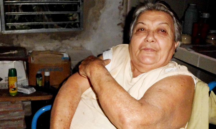 Felicia ílvarez Piedra, pobladora de Santo Domingo.