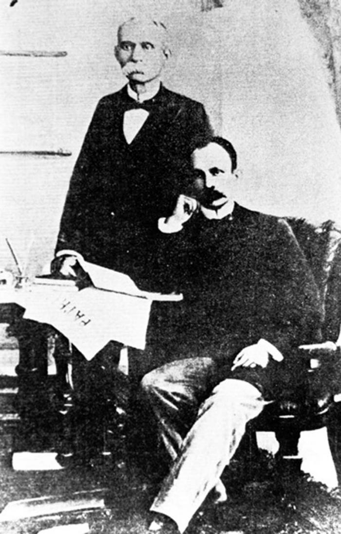 José Martí y Máximo Gómez en Montecristi. José Martí y Máximo Gómez en Montecristi.