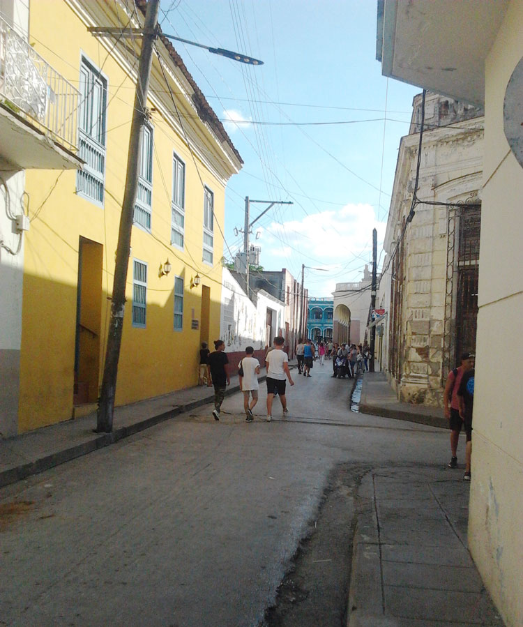 Calle Céspedes, en Santa Clara.