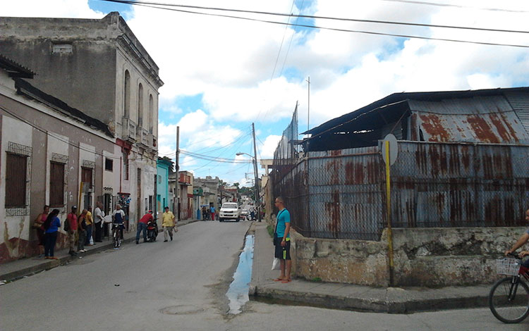 Calle Chiqui Pedraza (La Cruz), en Santa Clara.