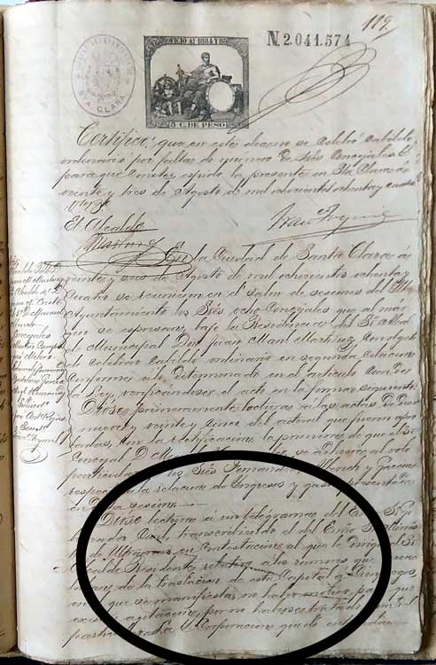 Litigio en 1884 Litigio en 1884