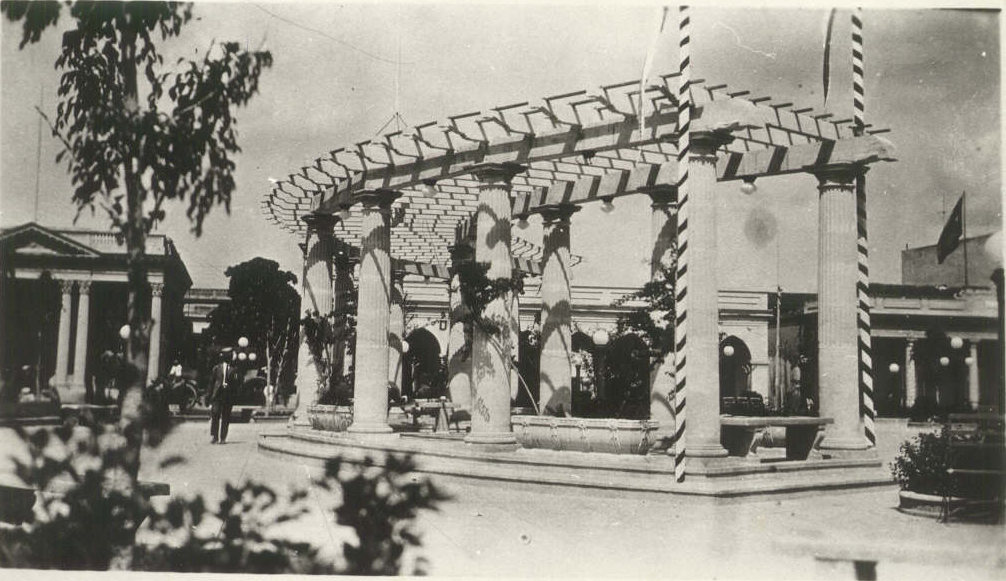 Detalle de la pérgola de Santa Clara