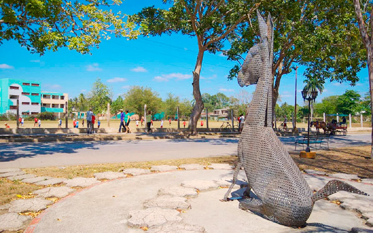 Monumento al burro Perico, en Santa Clara,