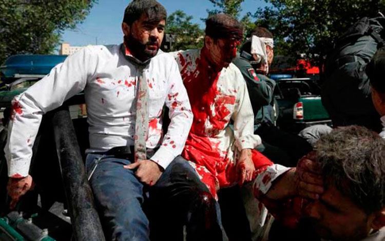 Heridos en atentado en Kabul.