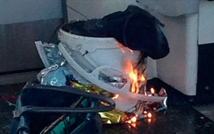 Bomba casera utilizada en atentado en el metro de Londres. Bomba casera utilizada en atentado en el metro de Londres.