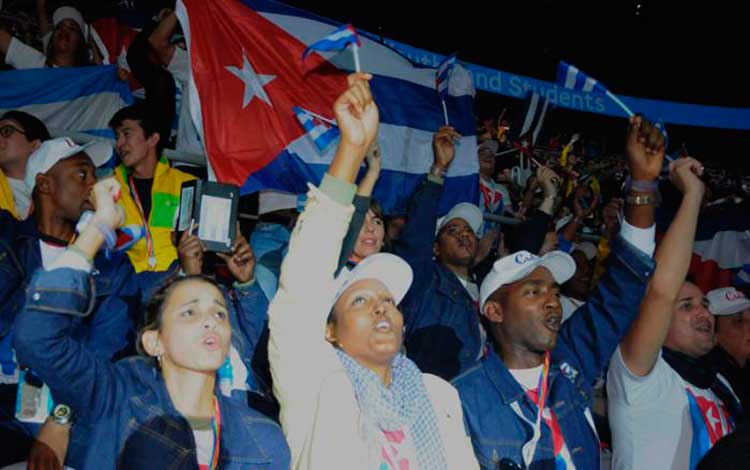 Cubanos en el XIX Festival Mundial de la Juventud y los Estudiantes.