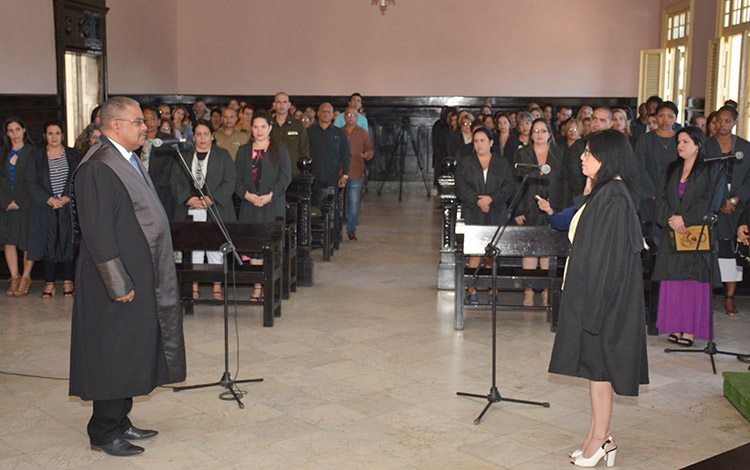 Ceremonia de inicio del año judicial en Villa Clara.