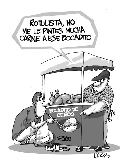 Caricatura de Adalberto Linares sobre trabajo por cuenta propia. Caricatura de Adalberto Linares sobre trabajo por cuenta propia.