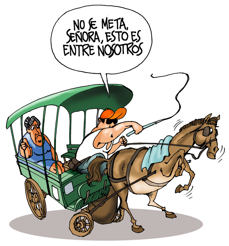 Ilustración sobre el maltrato animal
