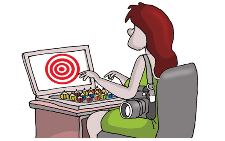Caricatura de Alfredo Martirena sobre periodismo en Cuba.
