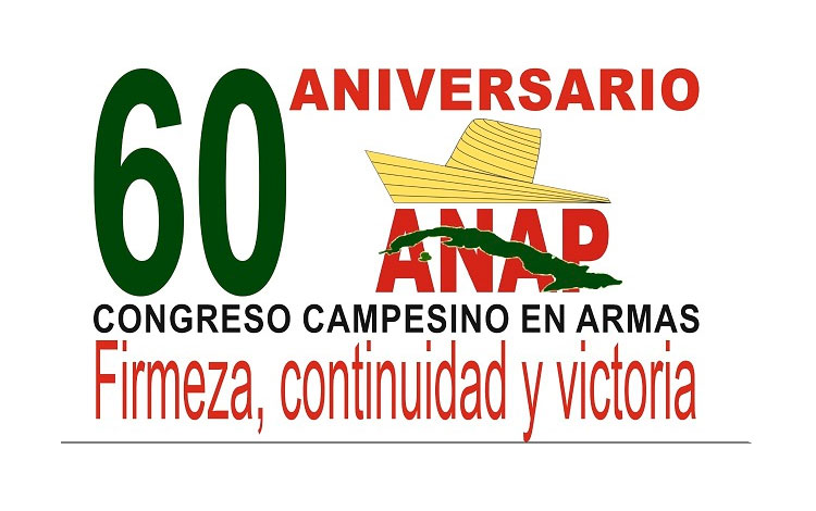 Logo de la Anap por el aniversario 60 del Congreso Campesino en Armas.