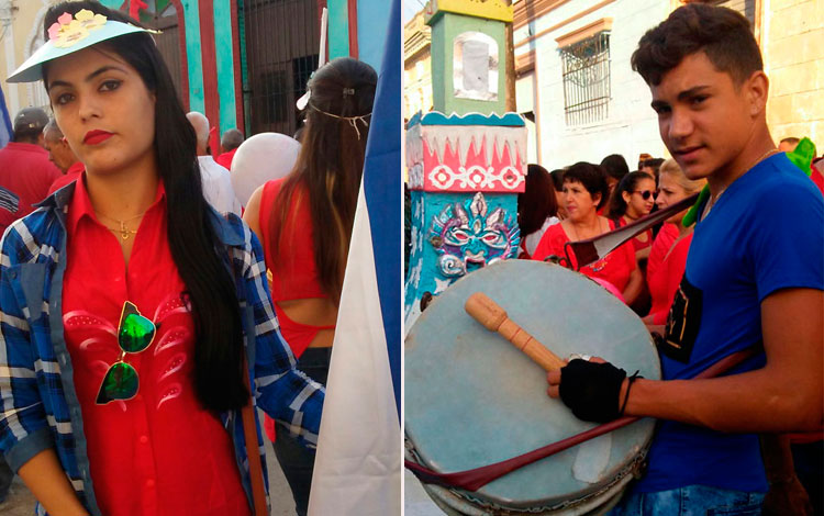 Desfile del Primero de Mayo en Camajuaní.