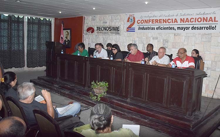Segunda Conferencia Provincial del Sindicato Nacional de Trabajadores de la Industria en Villa Clara.