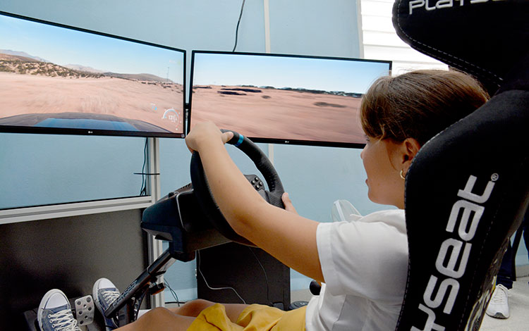 Juego simulador de auto.