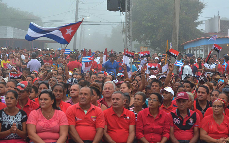 Acto provincial por el 26 de Julio en Santiago de Cuba, celebrado en Segundo Frente.