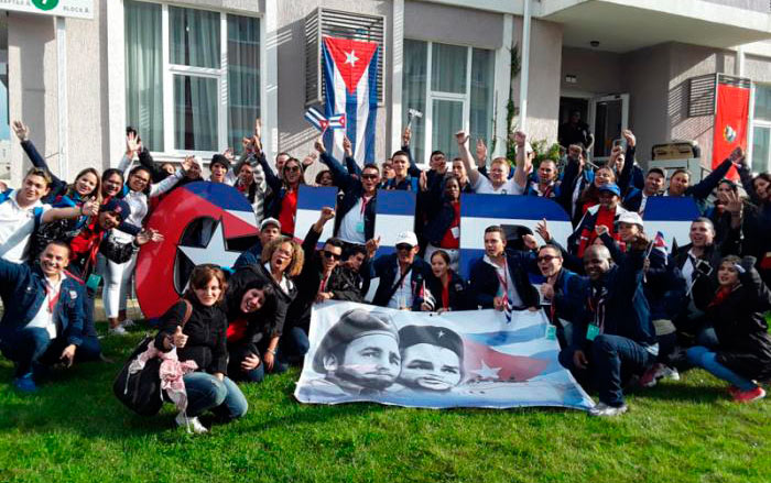 Delegación cubana en Sochi.