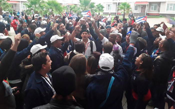 Delegación cubana en Sochi.
