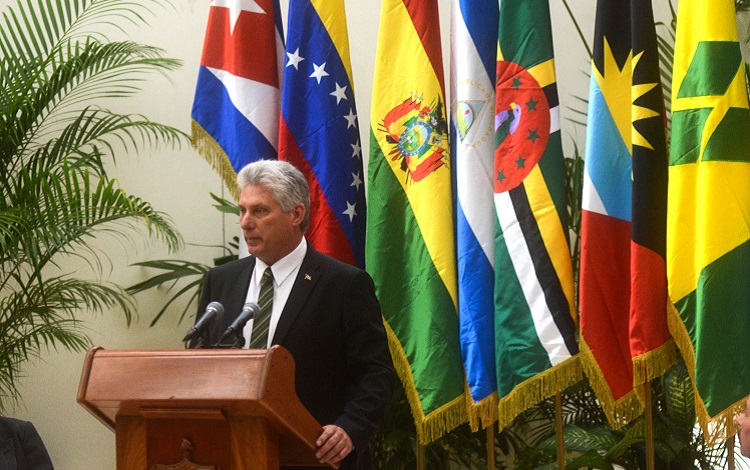 Miguel Díaz-Canel en Cumbre ALBA-TCP