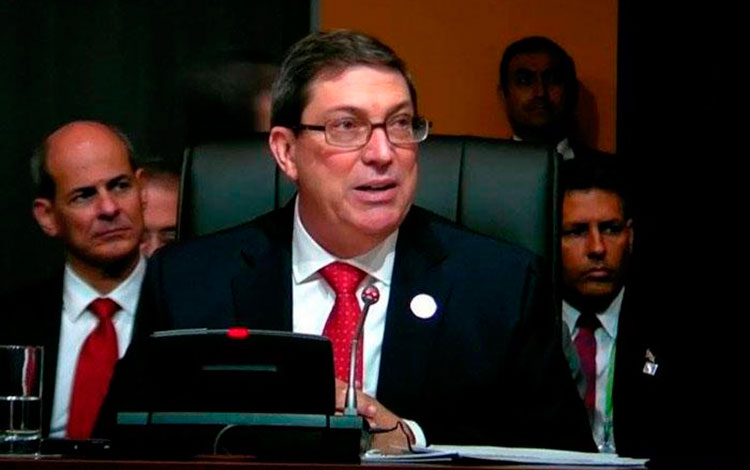 Bruno Rodríguez Parrilla, canciller de Cuba.