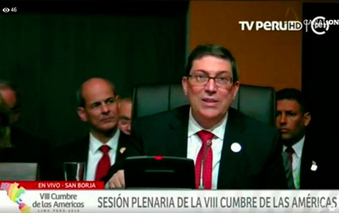 Canciller de Cuba, Bruno Rodríguez Parrilla.