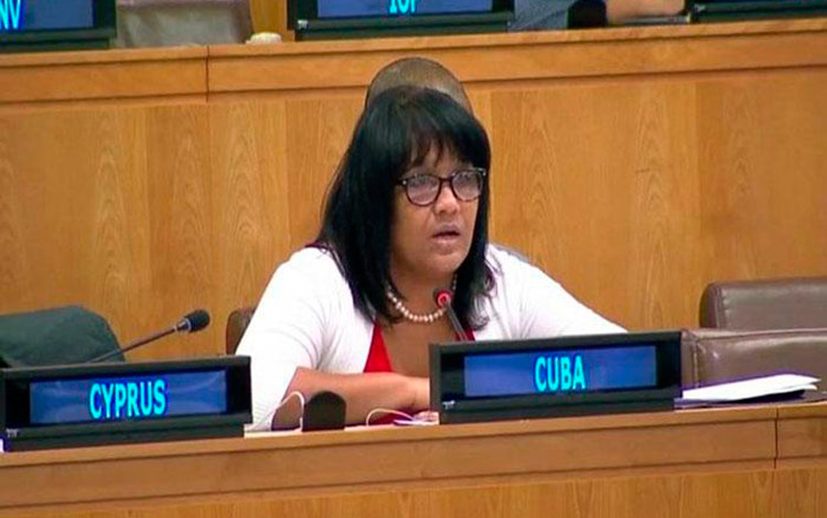 Anayansi Rodríguez, representante permanente de Cuba ante la ONU.