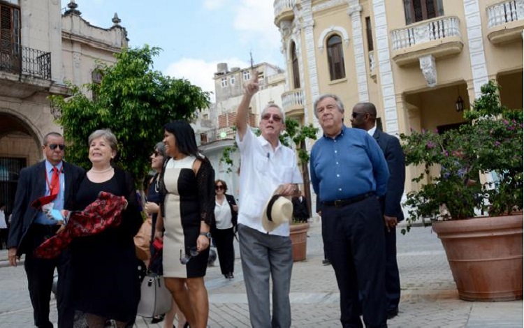 Secretario General de la ONU admira La Habana