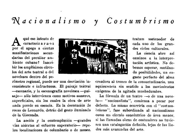 Ensayo de Severo García Pérez en la Revista de Avance. Ensayo de Severo García Pérez en la Revista de Avance.