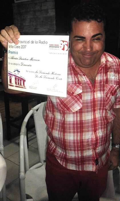 Adrián Quintero, realizador de Radio Sagua.