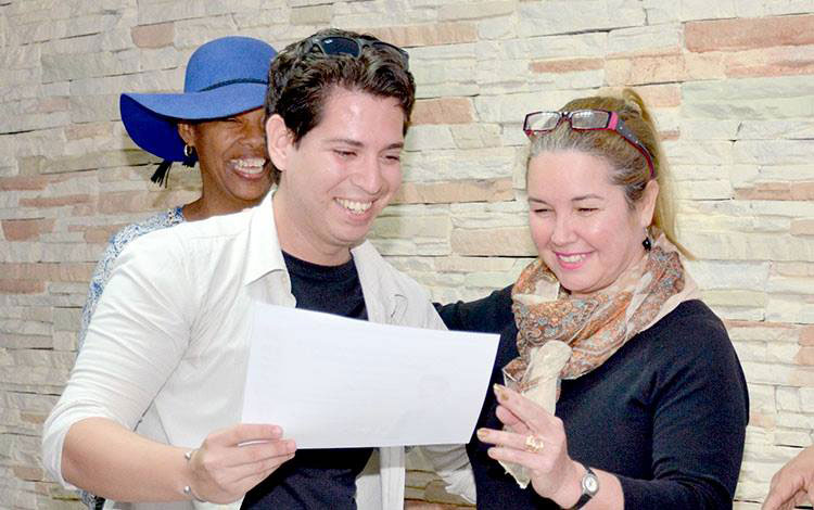 Entrega de los premios provinciales de Periodismo en Villa Clara.